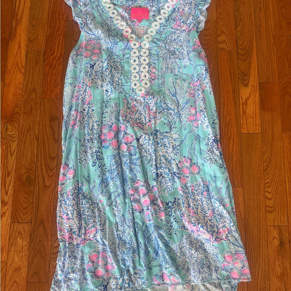 Lilly Pulitzer Dress with Pink and Blue Accents